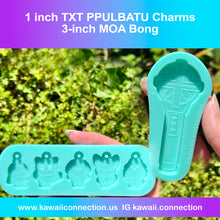 Load image into Gallery viewer, TINY 1-inch tall TXT PPULBATU Charms K-Pop Silicone Mold for Resin Keychains and Accessories
