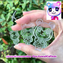 Load image into Gallery viewer, Judy Bear (3 sizes) from Animal Crossing Switch AC Villager Silicone Mold Palette for Custom Figure for Keychain Charm
