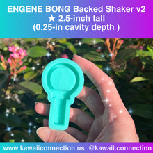 Load image into Gallery viewer, V2 Backed Shaker 2.5-inch or 3.5-inch tall (0.25 inch cavity depth) EN K-Pop Light Stick Silicone Mold for Resin Shaker Keychains and Accessories
