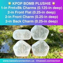 Load image into Gallery viewer, Fandom Soldout Plushie Front and Back Design Multiple Sizes K-Pop Silicone Mold for Resin Concert Freebie DIY

