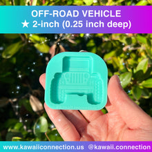Load image into Gallery viewer, Off-Road Vehicle 1 inch or 2 inch wide (0.25 inch deep) Silicone Mold for Resi Charms Stitch Markers Needle Minder Zip Pull Phone Grip
