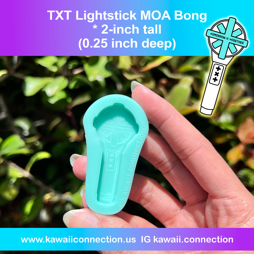 Multi Size Options MOA Bong K-Pop Light Stick Silicone Mold for Resin Keychains and Accessories