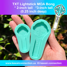 Load image into Gallery viewer, Multi Size Options MOA Bong K-Pop Light Stick Silicone Mold for Resin Keychains and Accessories
