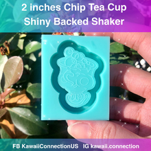 Load image into Gallery viewer, 2 inch Chip Tea Cup Backed Shaker from Princess Beauty Movie Silicone Mold for Resin Bag and Key Charms
