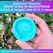 Load image into Gallery viewer, Kpop Astronaut Doll 2-inch on longest side (0.25 inch deep) Silicone Mold for K-pop Resin Deco Charms - perfect phone grip size!
