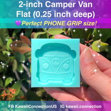 Load image into Gallery viewer, 2 inch Camping Van (0.25 inch deep) Backed Shaker or Flat/ Engraved Resin Silicone Mold
