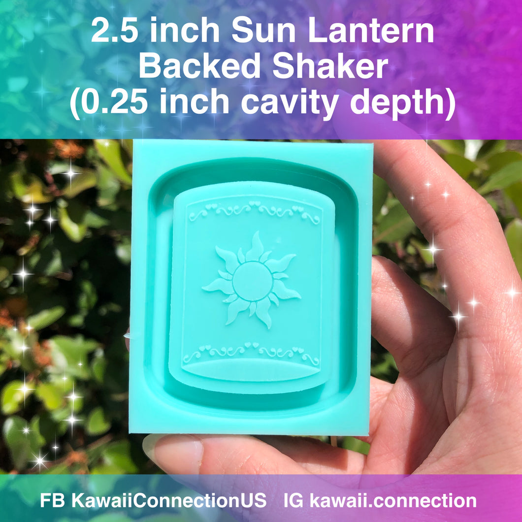 2.5 inch tall Lantern Backed Shaker from Lost Princess Resin Silicone Mold