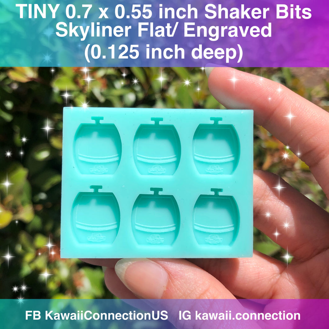 TINY 0.7 inch x 0.55 inch Skyliner Disney Cable Car Silicone Mold for Custom Resin, Clay Earring Studs or Shaker Bits