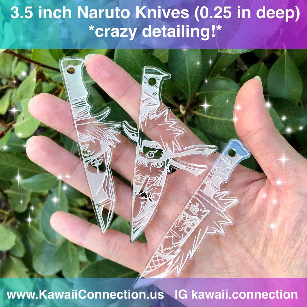 3.5 inch long Anime Decorative Knives (0.25 inch deep) Silicone Mold for Custom Resin Accessories
