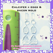 Load image into Gallery viewer, Fire Demon w Bacon and Eggs (Multiple Designs available) Silicone Mold Palette for Resin Deco Charms Cabochons for Shaker Bag Key Charms
