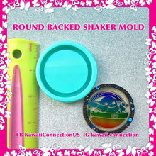 Load image into Gallery viewer, PLAIN Circle (2 inch) Backed Shaker Silicone Mold for Resin Bag and Key Charms
