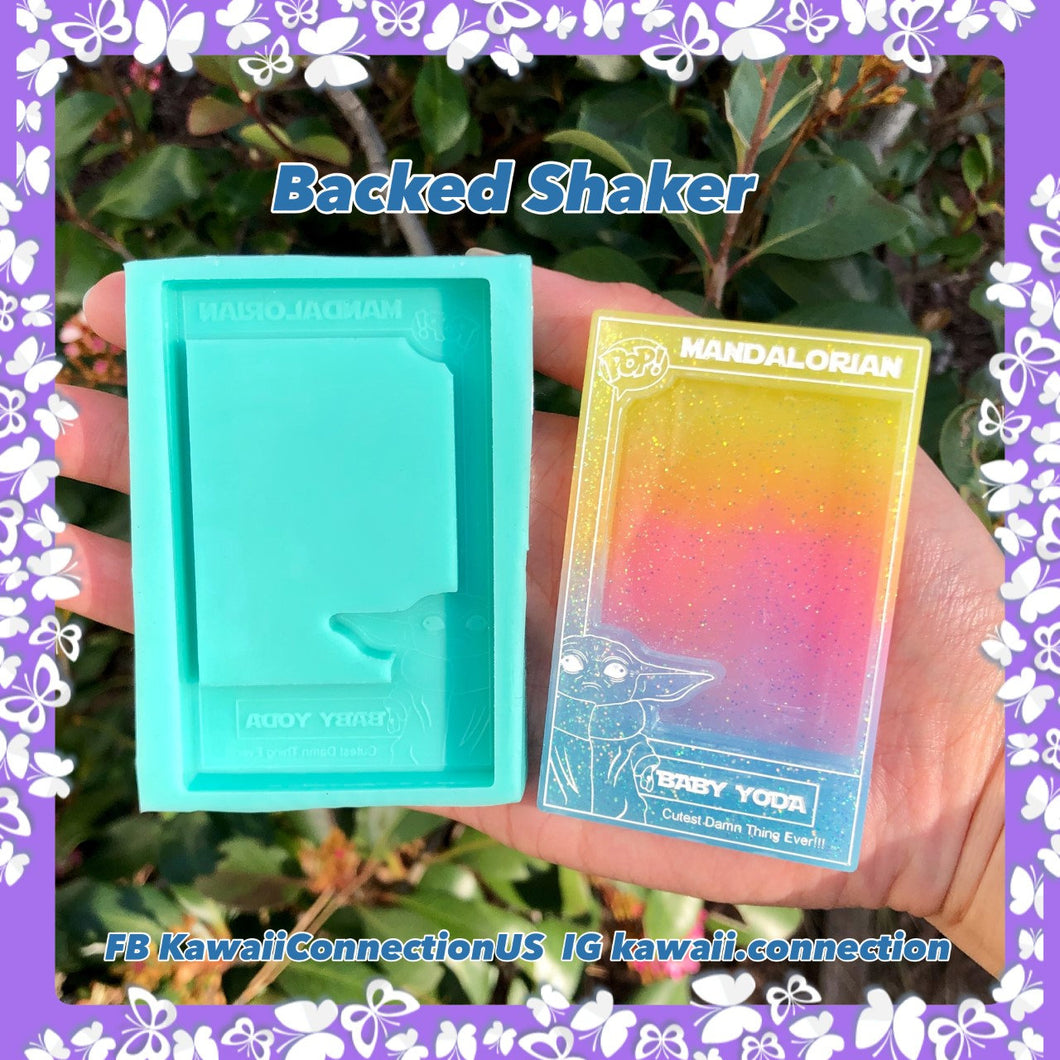 Backed Shaker Box of Baby Alien Silicone Mold for Resin Charms Cabochons Keychain