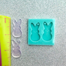 Load image into Gallery viewer, Bunny Easter Peeps Rabbit Silicone Mold Palette for Resin Earrings Charms Pendants Cabochons
