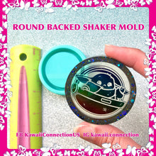 Load image into Gallery viewer, PLAIN Circle (2 inch) Backed Shaker Silicone Mold for Resin Bag and Key Charms
