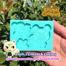 Load image into Gallery viewer, Marshall Squirrel (3 sizes) from Animal Crossing Switch AC Villager Silicone Mold Palette for Custom Figure for Keychain Charm
