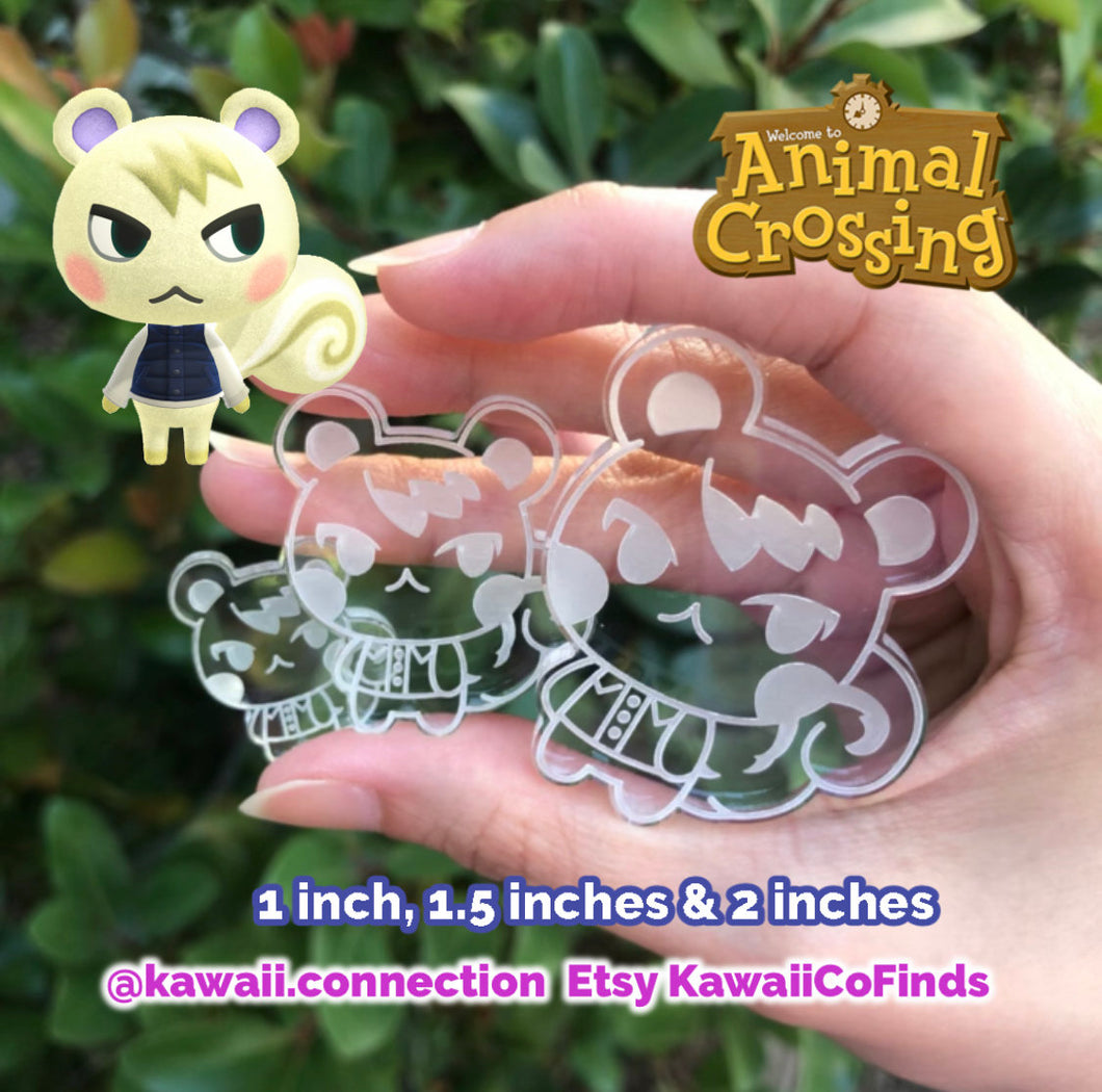 Marshall Squirrel (3 sizes) from Animal Crossing Switch AC Villager Silicone Mold Palette for Custom Figure for Keychain Charm