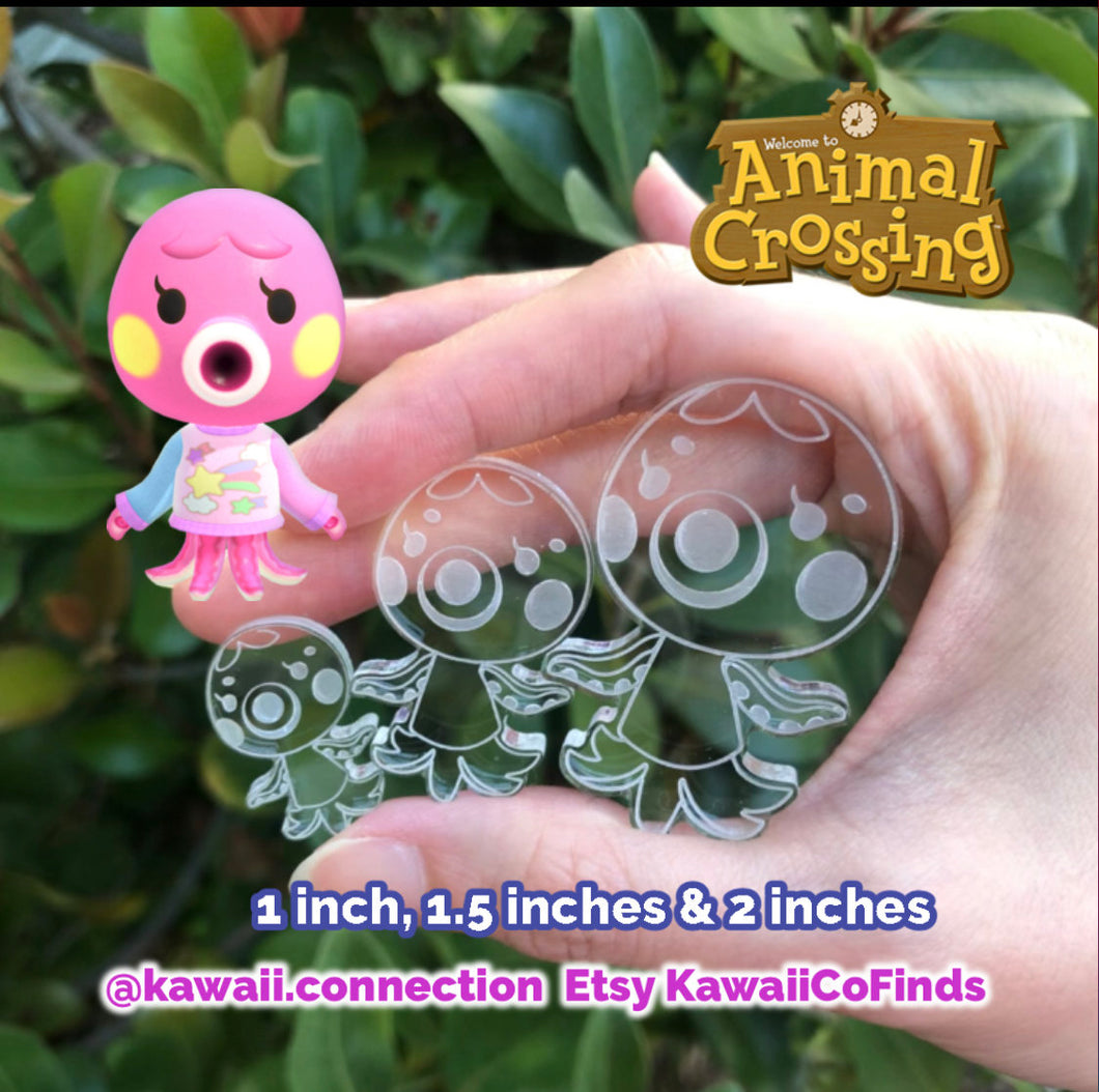 Marina (3 sizes) from Animal Crossing Switch AC Villager Silicone Mold Palette for Custom Figure for Keychain Charm