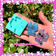 Load image into Gallery viewer, Mischievous Alien Dog and Scrumps Silicone Mold for Custom Resin Bag and Key Charms
