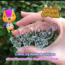 Load image into Gallery viewer, Stitches (3 sizes) from Animal Crossing Switch AC Villager Silicone Mold Palette for Custom Figure for Keychain Charm
