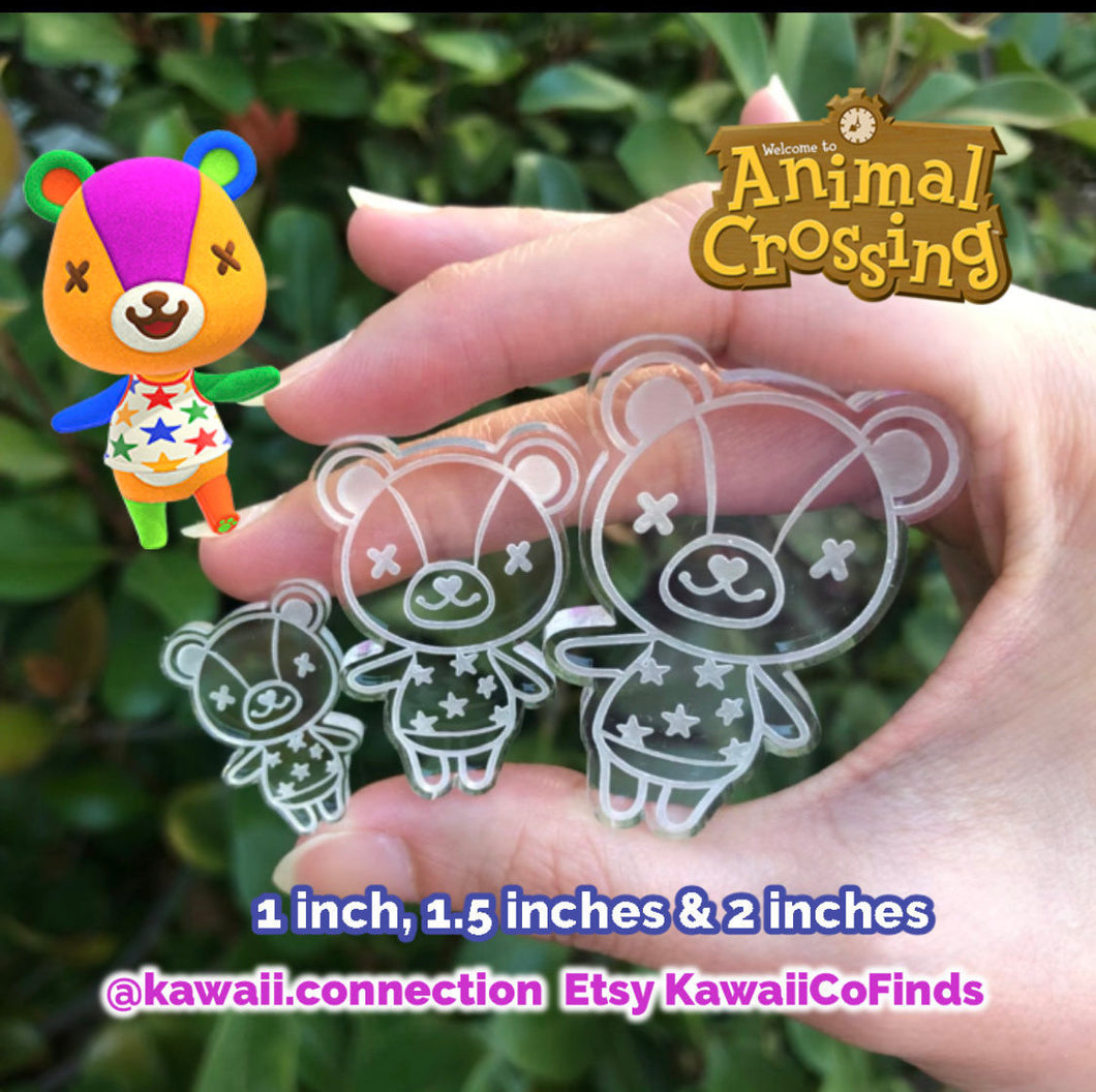 Stitches (3 sizes) from Animal Crossing Switch AC Villager Silicone Mold Palette for Custom Figure for Keychain Charm