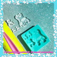 Load image into Gallery viewer, Frog Chair from Villager Game Silicone Mold Palette for Custom Resin Keychain Necklace Pendant Deco Charm
