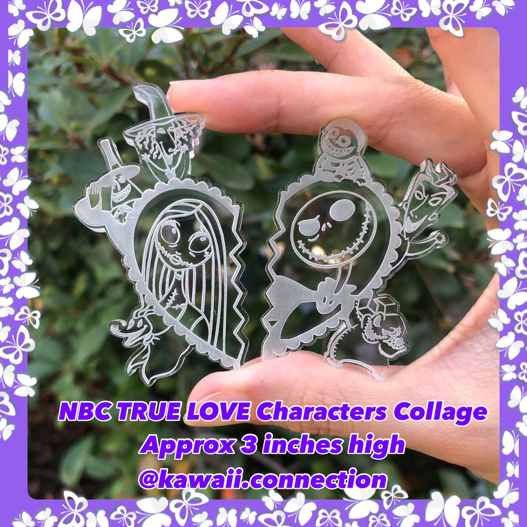 3 inches NBC True Love Characters Collage Detailed Silicone Mold for Custom Resin Decor or Bag Charms SEE DESCRIPTION for size details