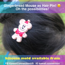 Load image into Gallery viewer, Gingerbread Mouse Set Highly Detailed w Realistic Texture for Resin, Clay or Wax Melt for Custom Christmas Holiday Charms Keychains Pendants
