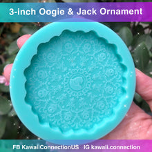 Load image into Gallery viewer, 3 inches NBC  Jack and Oogie Detailed Silicone Mold for Custom Resin Plaster Wax Decor or Ornament
