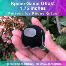 Load image into Gallery viewer, 1.75 inch Flat Space Game *GHOST* Silicone Mold for Custom Resin Deco Gamer Charms Cabochons Perfect for Phone Grip Grippie
