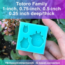 Load image into Gallery viewer, TINY 0.5 inch Forest Spirit Movie Shaker Bits Silicone Mold Palette for Resin Plaster Wax Melts Charms DIY
