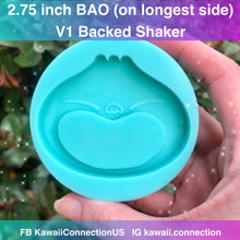 Load image into Gallery viewer, YOU CHOOSE 2.75 inch Bao Backed Shaker Shiny Silicone Mold for Resin Keychain Plaster Deco Charms DIY
