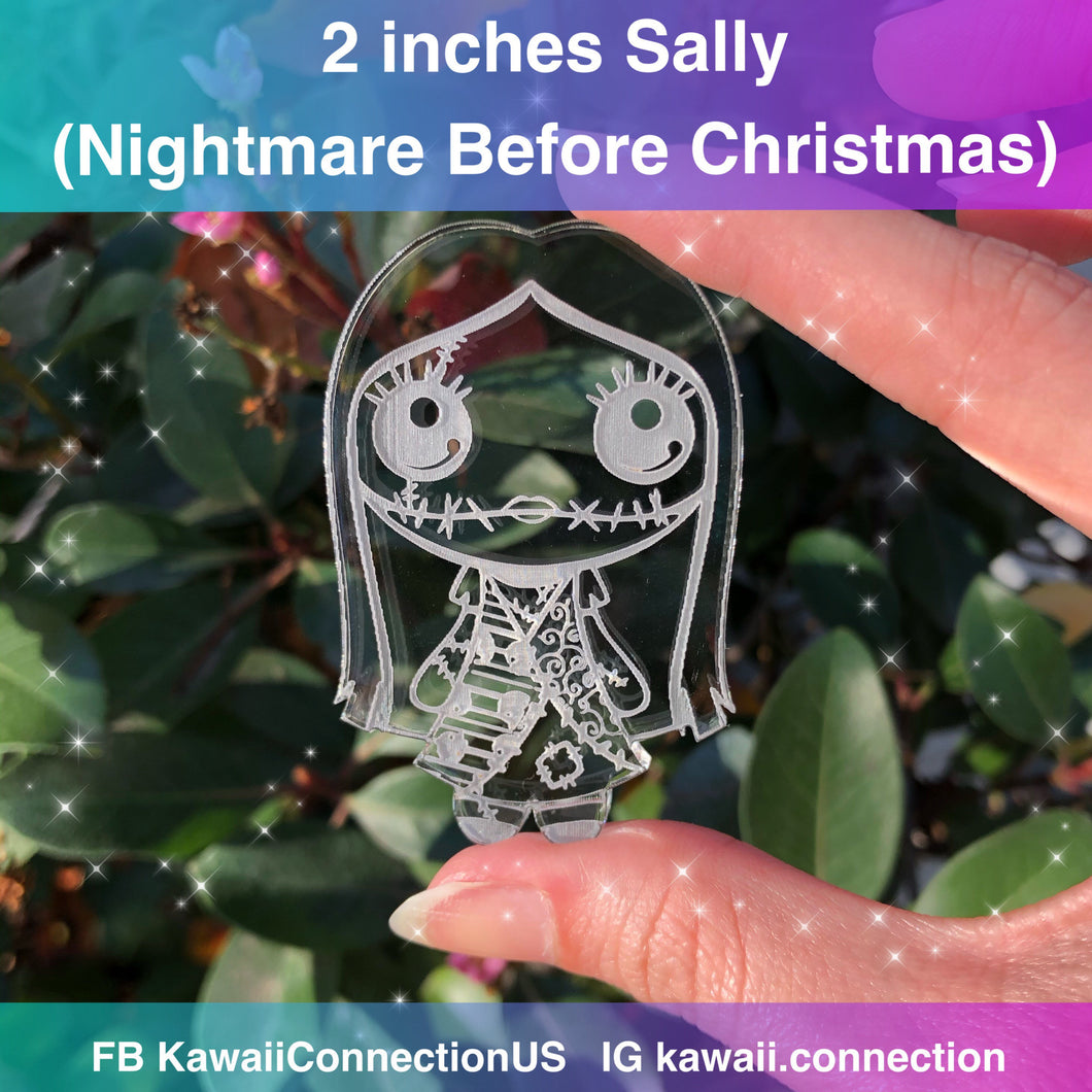 2 inches NBC Sally Extremely Detailed Silicone Mold for Custom Resin Decor or Bag Charms