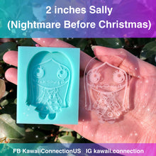 Load image into Gallery viewer, 2 inches NBC Sally Extremely Detailed Silicone Mold for Custom Resin Decor or Bag Charms
