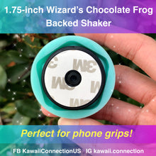 Load image into Gallery viewer, 1.75 inch Wizard HP Chocolate Frog Backed Shaker Silicone Mold for Custom Resin Bag and Key Charms - Perfect for Phone Grip
