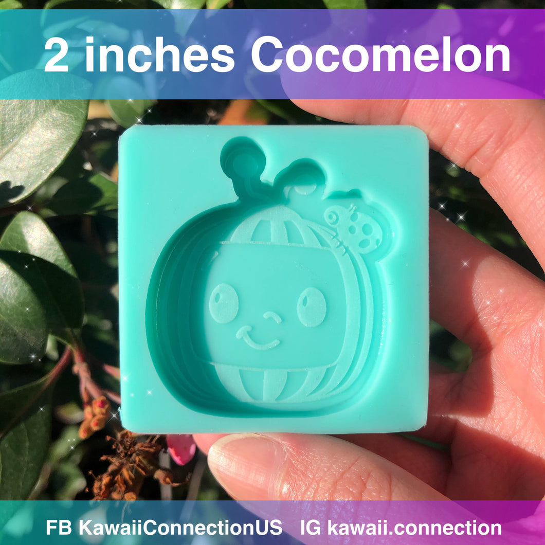 2 inches Nursery Rhyme Kids (HEADS) (0.25 inch deep) Nursery Rhymes Baby Toddler TV Silicone Mold for Custom Resin Deco Charms Cabochons - Can Work as Phone Grip size