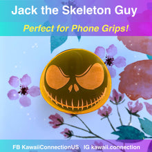 Load image into Gallery viewer, 1.75 inches Jack The Skeleton Guy Silicone Mold for Custom Resin Phone Grip or Bag Charms Keychain
