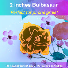 Load image into Gallery viewer, 2 inches Bulbasaur Silicone Mold for Custom Resin Deco Charms Cabochons - Can Work as Phone Grip size

