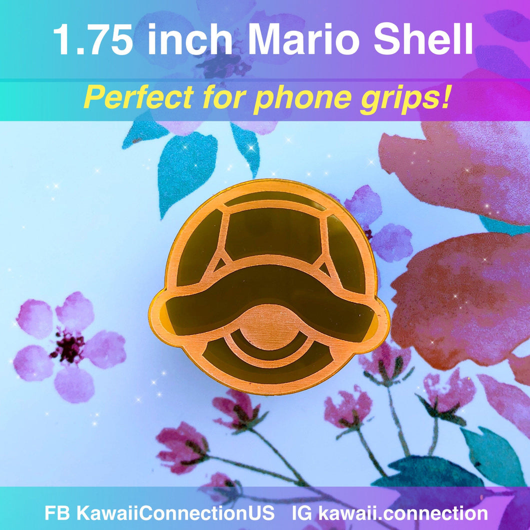 1.75 inch Racing Game Shell Silicone Mold for Custom Resin Deco Charms Cabochons - Perfect as Phone Grip