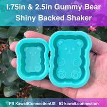 Load image into Gallery viewer, 2.5 inches High Gummy Bear Shiny Backed Shaker Silicone Mold for Custom Resin Bag and Key Charms
