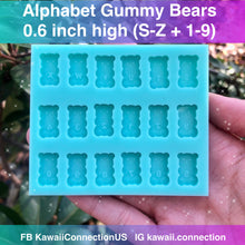 Load image into Gallery viewer, TINY 0.6 inch High PLAIN Tummy Gummy Bear Shaker Bits, Stud Earrings or Little Charms Kawaii Resin Silicone Mold

