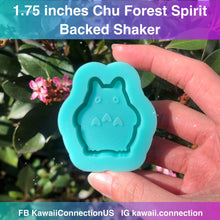 Load image into Gallery viewer, 1.75inch or 2.5inches Totoro Forest Spirit Shiny Backed Shaker Silicone Mold Palette for Anime Resin Deco Charms DIY
