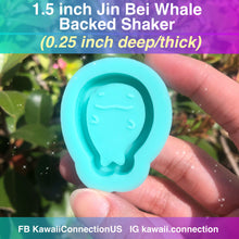 Load image into Gallery viewer, TINY 1.5 inches Japanese Cartoon Whale Backed Shaker Anime Silicone Mold Palette for Resin Deco Charms DIY
