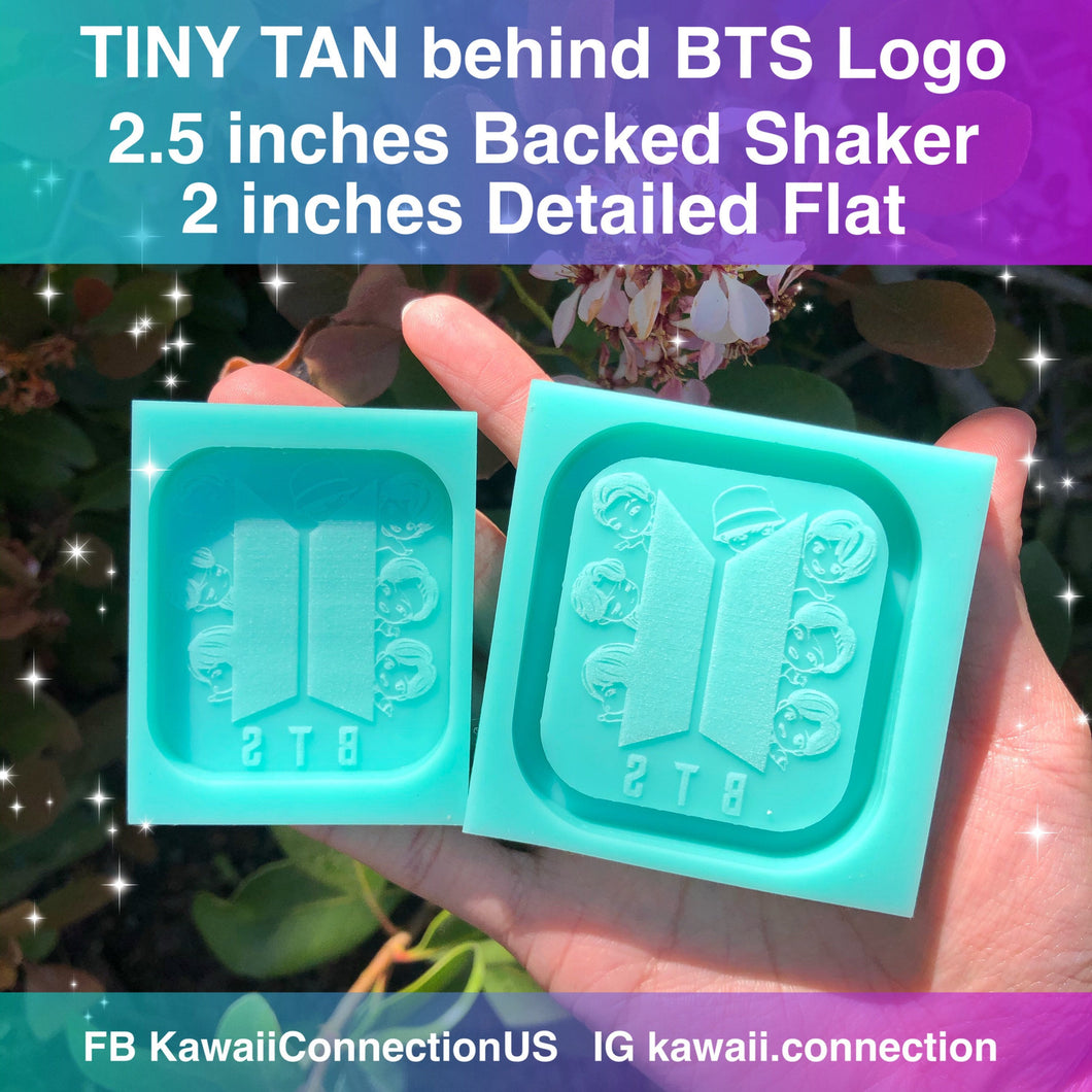 You *Choose* FLAT / Engraved K-Pop TINYTAN BTS Love Silicone Mold for Resin Plaster Deco Keychain Bag Charms