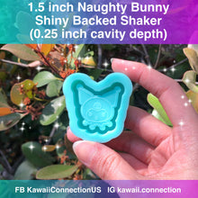 Load image into Gallery viewer, CHOICE of size &amp; style Naughty Bunny Backed Shaker Silicone Mold for Resin Deco Charms Cabochons fr Japanese Pop Cartoon

