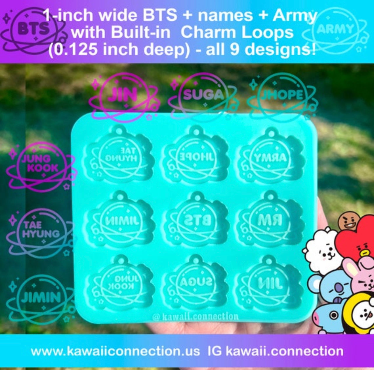 Bts resin clearance charms